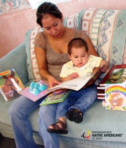 9.06.16 International Literacy Day copyright - AIRC-Literacy 11-Tayson Williams and mom Stephanie