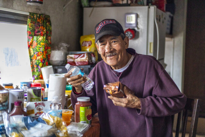 Emergency Food Box Helps Navajo Native Through Harsh Winter
