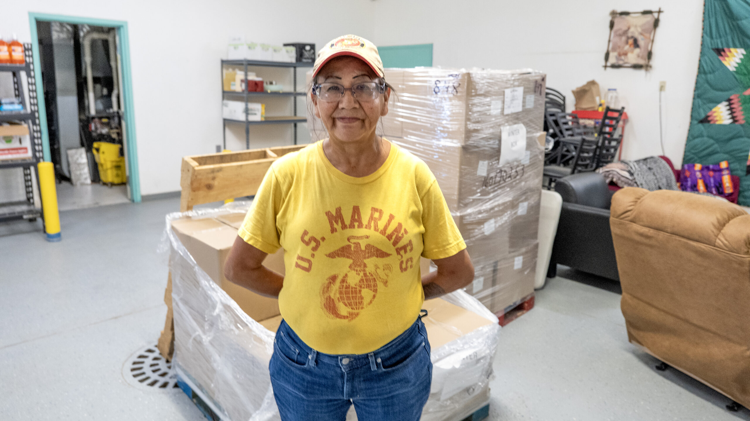 Lakota Elder Prepares for Winter